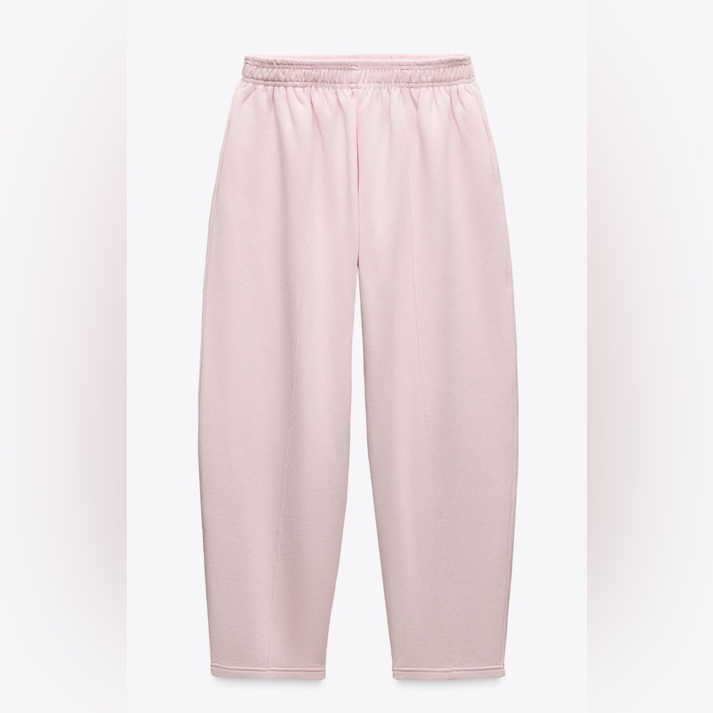 Women Sweatpants Pastel Pink 
ZARA
NEW